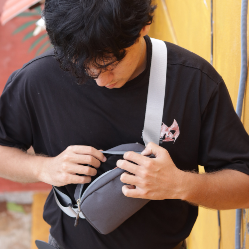 The Galaxy Grey - All Sunday Sling Crossbody With Storage For Essentials