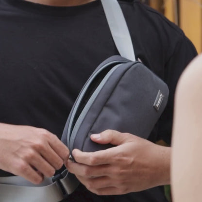 The Galaxy Grey - All Sunday Sling Crossbody With  Storage For Essentials